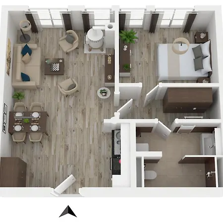 Apartment Kaptain's Huus In Der Seefahrtschule Wustrow (Fischland)